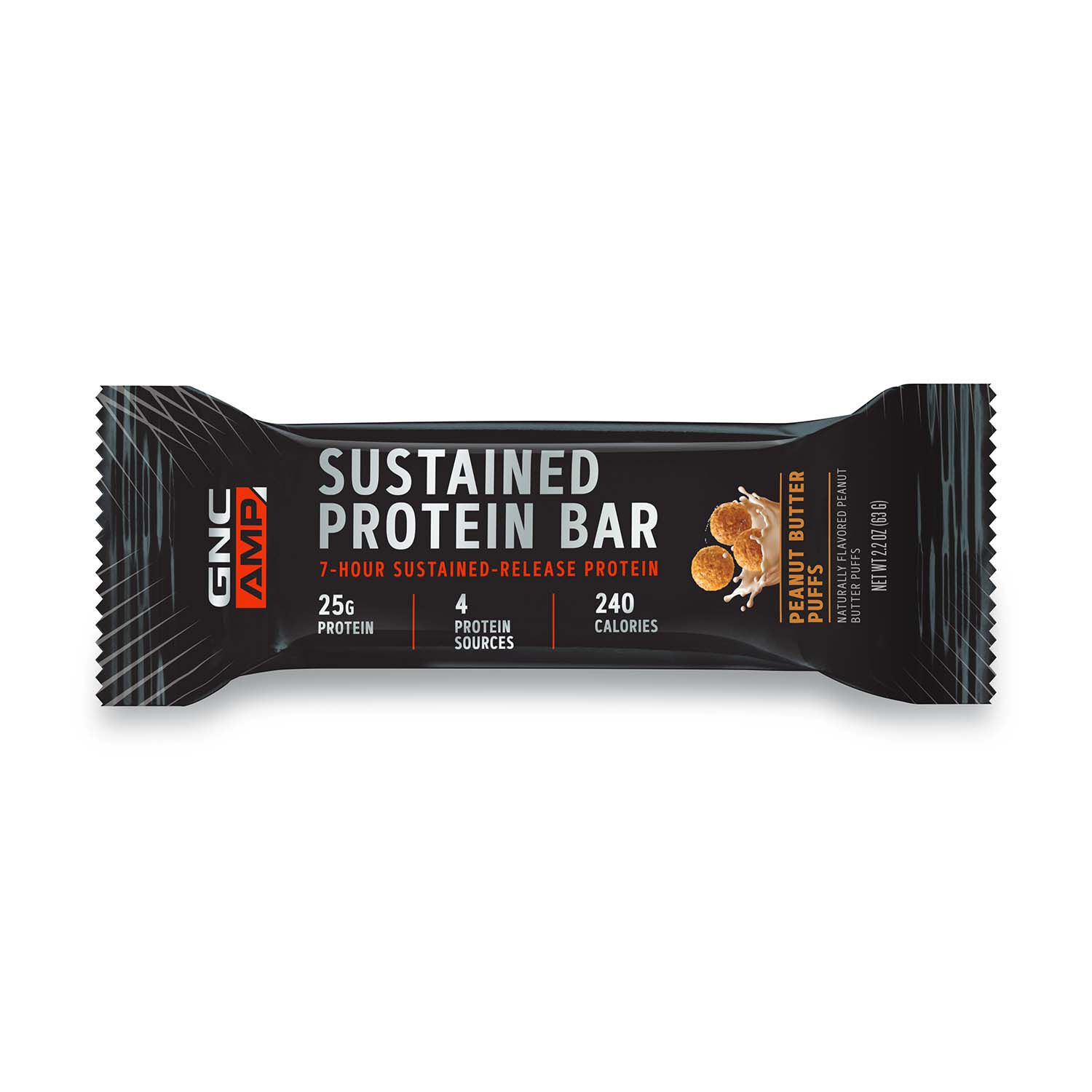 496917 GNC AMP Shop GNC AMP Sustained Protein Bar Fruity Crisps at